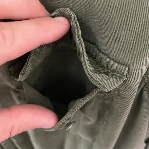 Lou & Grey Army Green Long Sleeve Button Up Romper - Picture 7 of 11